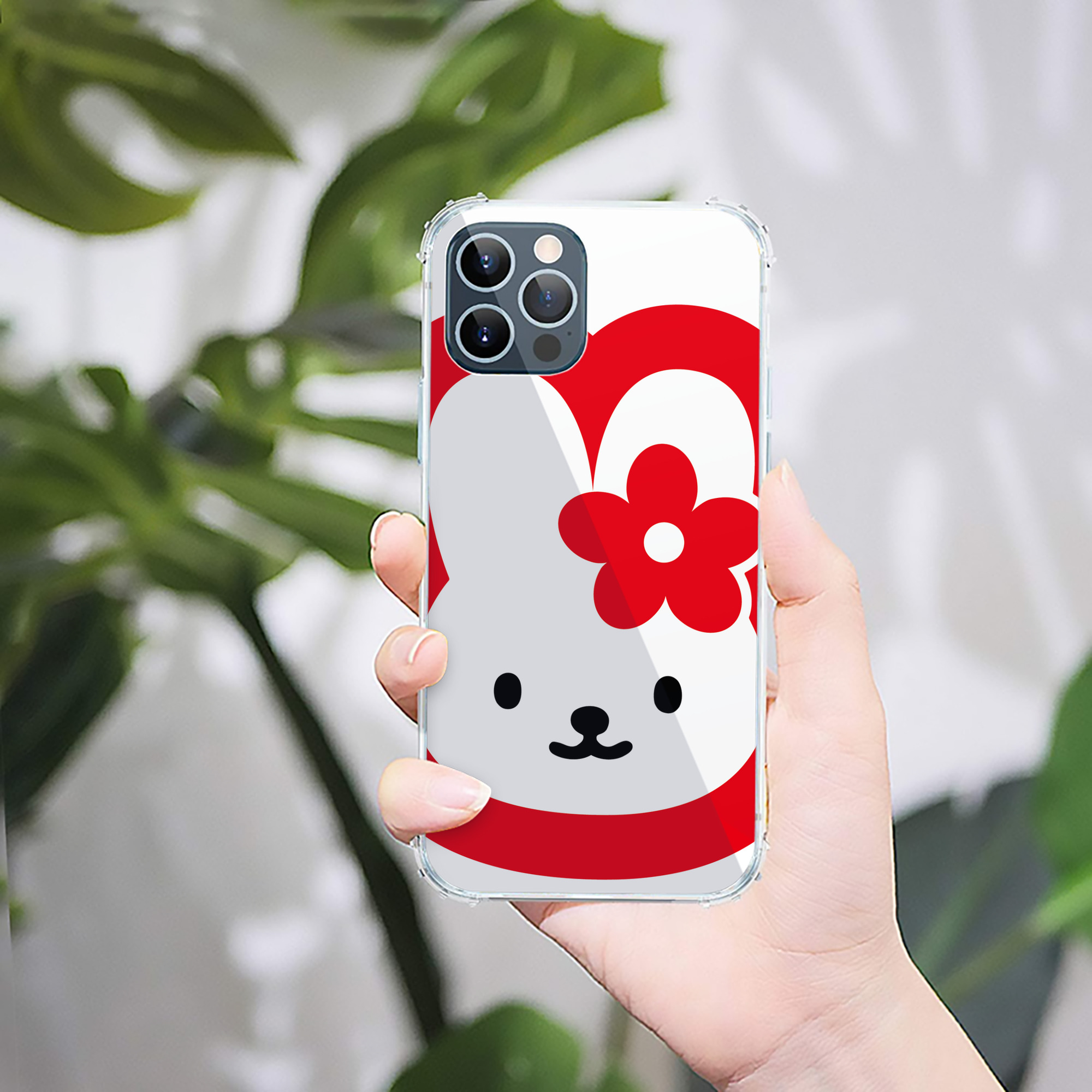 （画像用） Hello Kitty ハローキティ 【iPhone 12シリーズ対応】透明スマホケース（クリアソフトケース）